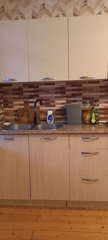 мебель для кухни: Mətbəx mebel dəsti - Uzun xəttvi dizayn: təxminən 4–5 modul yuxarı — 1