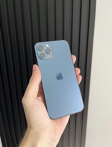 iphone 16 2 ci el: IPhone 12 Pro, 128 GB, Pacific Blue, Zəmanət, Kredit, Simsiz şarj — 1