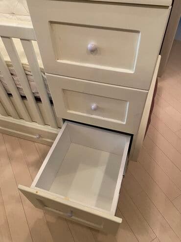 mdf satışı: Qız üçün, İşlənmiş, Dördbucaq, Beşik, Dəstsiz, Matrassız, Yellənmə mexanizmsiz — 5