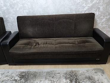 müdir kreslosu: İşlənmiş, Divan, 2 kreslo, Bazalı, Açılan — 5