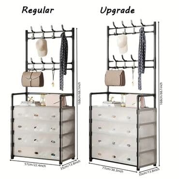 papaq wekli: Ayaqqabi dolabi Asılqan Ölçü 77*35*168sm Rəf sayı: 5 mərtəbə — 3