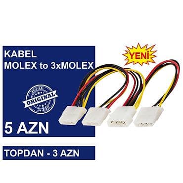 i 7: Kabellər "MOLEX/SATA to SATA/MOLEX Original" MƏHSULLAR TAM — 10