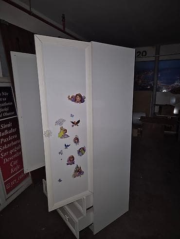 Oğlan və qız üçün, 2 qapılı, Açılan, Düz dolab — 3