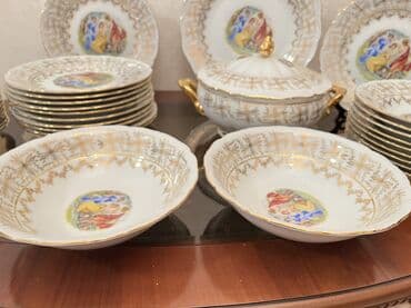 qab qacaq instagram: Nahar dəsti, rəng - Ağ, Farfor, Almaniya — 4