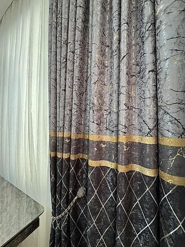 capsella perde: Yeni, Pərdə, rəng - Boz, Ödənişli çatdırılma — 3