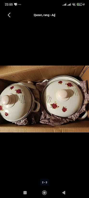 açar nabor: Qazan, rəng - Qara, Qranit — 3