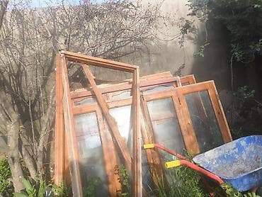 poluq taxta: Taxta qapı və pəncərə dəstləri - Material: tam ağac çərçivələr — 1