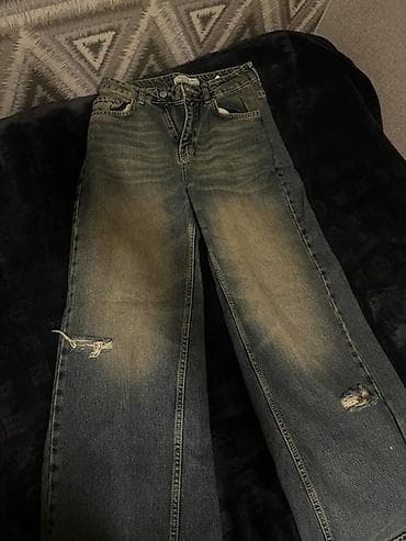 boş şalvar: Qadın şalvar və leggins dəsti - Dəri effektli şalvar: qəhvəyi rəng — 2