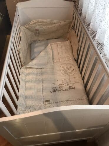 простынь резинка: Детская кровать серии Винни пух в идеальном состоянии, покупали в — 1