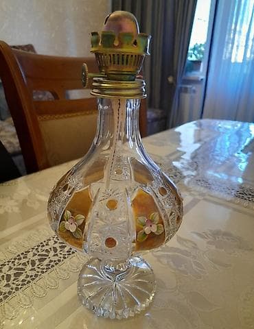 bas gitara: Kristal bədənli dekorativ yağ lampası - Material: qalın kəsimli — 1