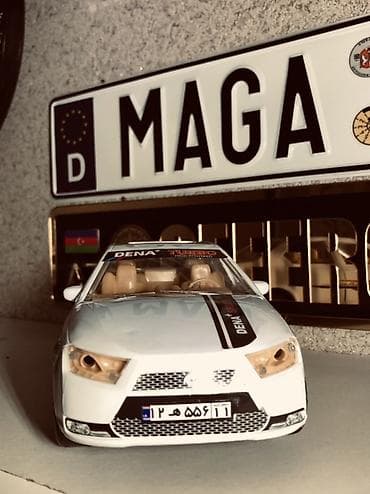 Velosiped ehtiyyat hissələri: Məhsul: DENA Turbo oyuncaq avtomobil modeli - Korpus: ağ rəngli — 2