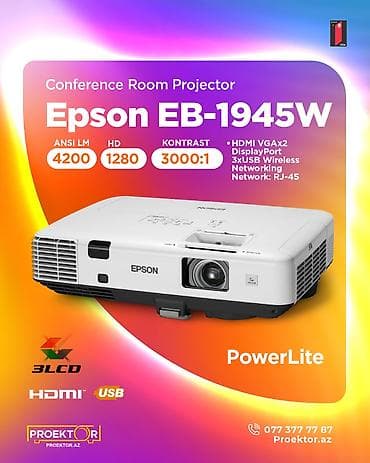 Smart TV bokslar: İşlənmiş Portativ Proyektor Epson — 1