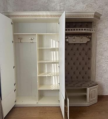 dəhliz asılqanı: 2 qapılı, Güzgülü, Bej, Digər material, Açılan, Düz dolab — 3