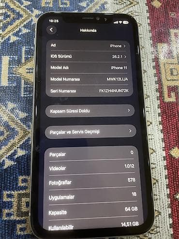15.6 ekran: IPhone 11, 64 GB, Ağ, Face ID — 4