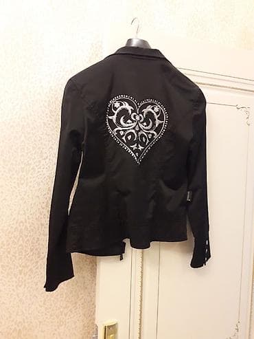 nabi smart watch: Qadın qara yüngül jaket - Rəng: qara - Dizayn: ön hissədə parlaq — 2