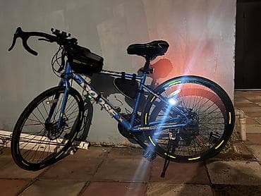 şosse: Şosse tipli “GOOSE” velosiped - Rəng: mavi, loqolar və reflektor — 7