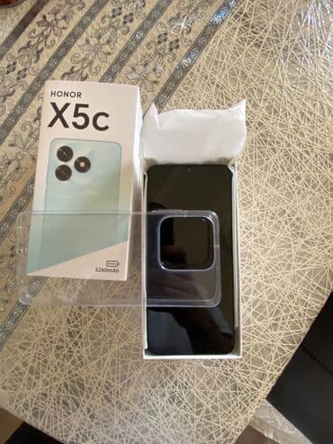 honor 8x kabro: Honor X5, 64 GB, rəng - Qara, Barmaq izi, Sensor — 3