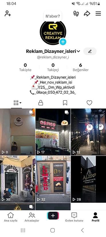 🔹️Cöl reklamı 🔹️Studio işləri 🔹️Dekorasiya 🔹️Vizitka 🔹️Buklet