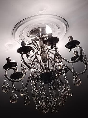 Текстиль: Люстра, 7 ламп, Металл — 2