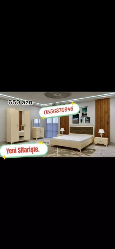 ikinci əl taxtalar: İkinəfərlik çarpayı, Dolab, Termo, 2 tumba, Azərbaycan, Yeni — 27