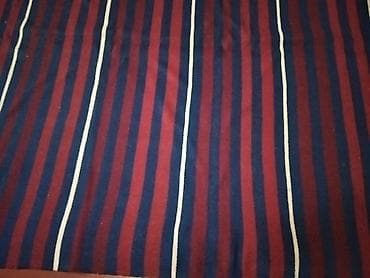 paxlava parca: Zolaqlı xalça/palada – klassik dizayn - Rənglər: tünd mavi və qırmızı — 1