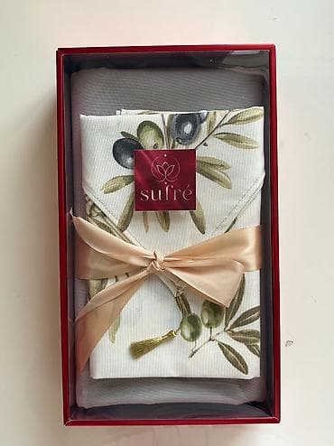 sapı: Sufré brendinin hədiyyə qutusunda süfrə dəsti -Ölçülər Süfrə-250x150sm — 2