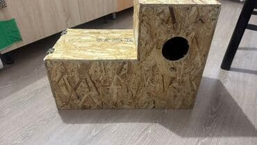 OSB-dən hazırlanmış quş yuvası/yuvalama qutusu - Material: 12–15 mm