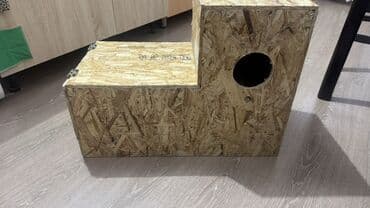 quş yuvası: OSB-dən hazırlanmış quş yuvası/yuvalama qutusu - Material: 12–15 mm — 1