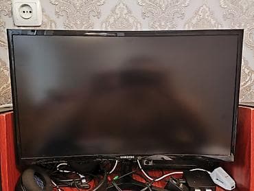 manitor 27: Samsung Curved Gaming Monitor – oyun və multimedia üçün əyri ekran - — 2