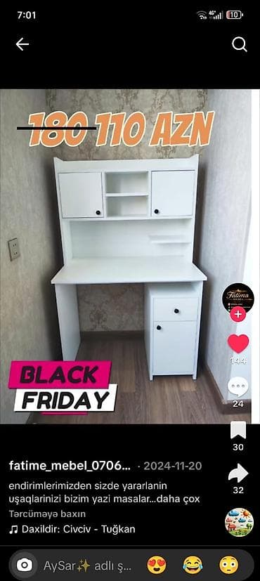Uşaq/yeni yetmə üçün funksional yazı masası - Rəng: ağ - Üst hissədə lalafo.az -da Uşaq/yeni yetmə üçün funksional yazı masası - Rəng: ağ - Üst hissədə