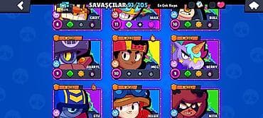 Brawl Stars hesabı – yüksək inkişaflı və zəngin kontentli - Kupa — 5