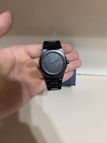 bil: Minimalist qara qol saatı - Korpus və qolbaq: mat qara, metal — 1