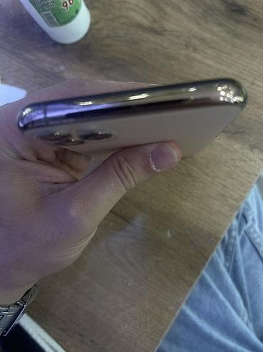 iphone x11: IPhone 11 Pro Max, 64 GB, Matte Gold, Simsiz şarj, Face ID — 6