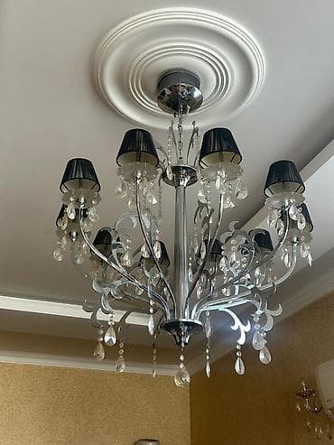 lyustr: Çılçıraq, 8 lampa, Metal — 1