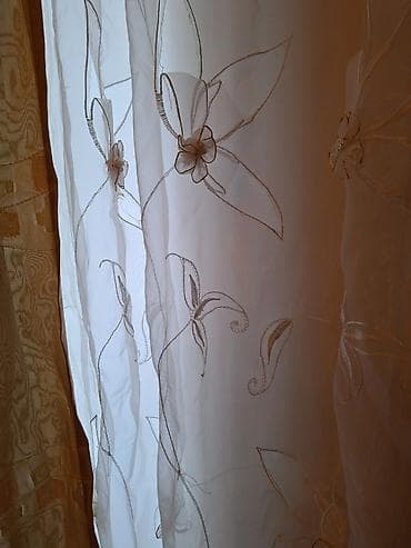 islenmis perde: İşlənmiş, Pərdə, rəng - Qızılı — 3