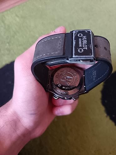 luc saati: İşlənmiş, Qol saatı, Hublot, rəng - Qara — 6