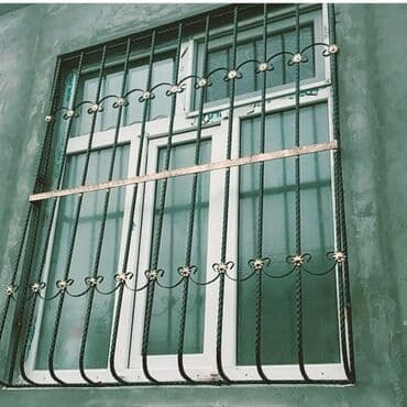 demir barmaqlıqlar: Pəncərə üçün nəzərdə tutulmuş bu metal barmaqlıqlar həm — 5