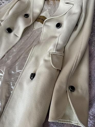 ağ baş: Palto, S, rəng - Ağ — 2