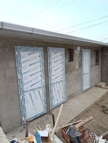 resotka pencere: Yeni İkiqat şüşə paketi Plastik pəncərə, Еni: 80 sm, Uzunluğu: 200 sm, Pulsuz quraşdırma — 9