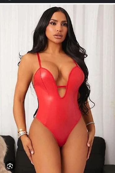 kostumlar: Qadın gecə geyimləri və klub üslubunda dəstlər - Qırmızı bədən — 9