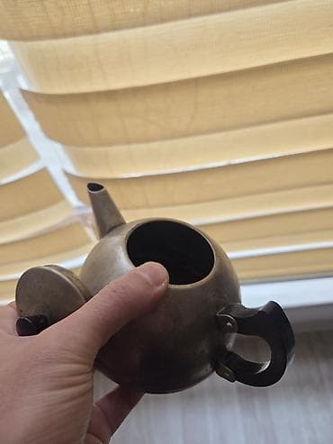 dəm caynik: İşlənmiş, rəng - Qara, Dəm caydanı, 0,3 bucket volume l, SSRİ — 2