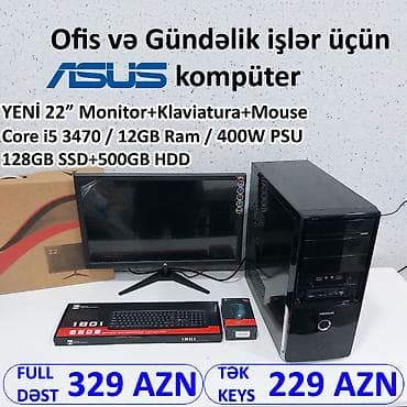 ram ddr 2: MÜVƏQQƏTİ ŞOK ENDİRİM!!! ⭐Tək Sistem Bloku 229 AZN ⭐KOMPLEKT CƏMİ 329 — 2