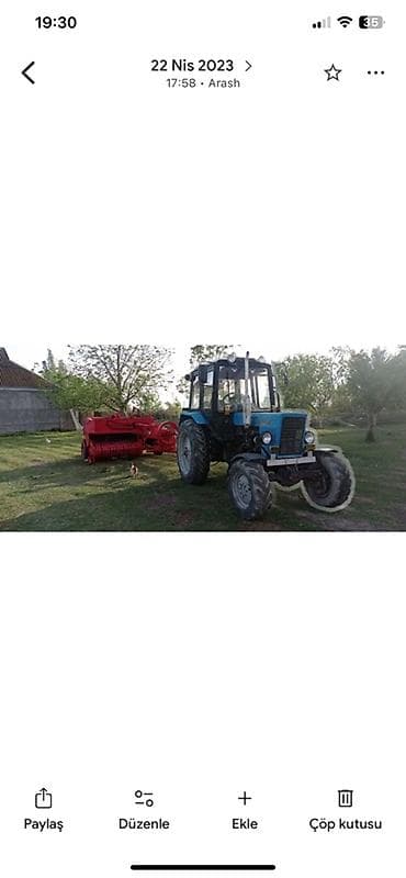 retro avtomobil: Belarus MTZ traktoru tekerleri teze matoru teze yiglib akmiyatoru — 9