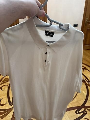 Polo köynək, Massimo Dutti, L, rəng - Ağ — 1
