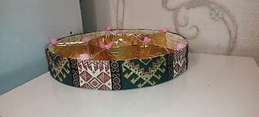 Ковры: Məhsul: Dekorativ təqdimat səbətləri/duslar üçün sinilər (əl işləri) — 3