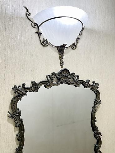 svetilnik: Güzgü Divar üçün, Oval, Sadə, Çərçivə ilə — 3