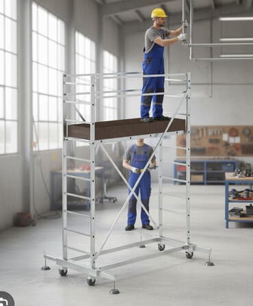 demir nerdivan: Təkərləri və tənzimlənən dayaqlara malik bu hərəkətli iş skafandırı — 1