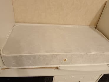 мох: Для девочки и мальчика, Б/у, Четырехугольная, Колыбель, Без бортиков, С матрасом, С механизмом качания — 6