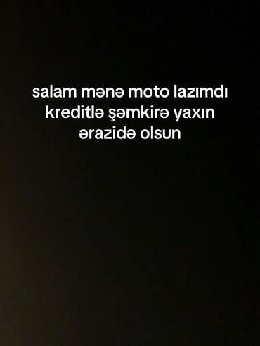 moto kaski: Axtarıram: Motosiklet Tələblər: - Kreditlə əldə etmə imkanı - Şəmkirə — 1