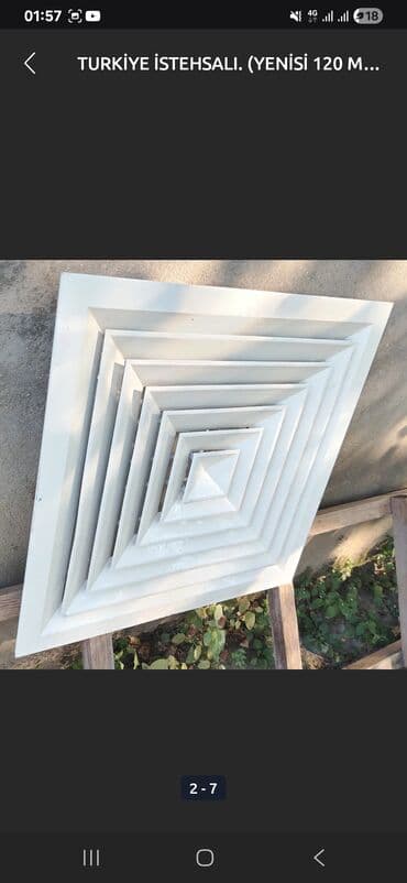 ремонт fly: Bu hava ventili qapağı, havalandırma sistemlərində istifadə üçün — 2